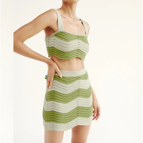 Reformation Dresses & Skirts - Reformation Yara Novelty Open Knit Two Piece SET